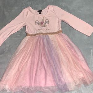 Zunies pink unicorn tutu dress size 6x.